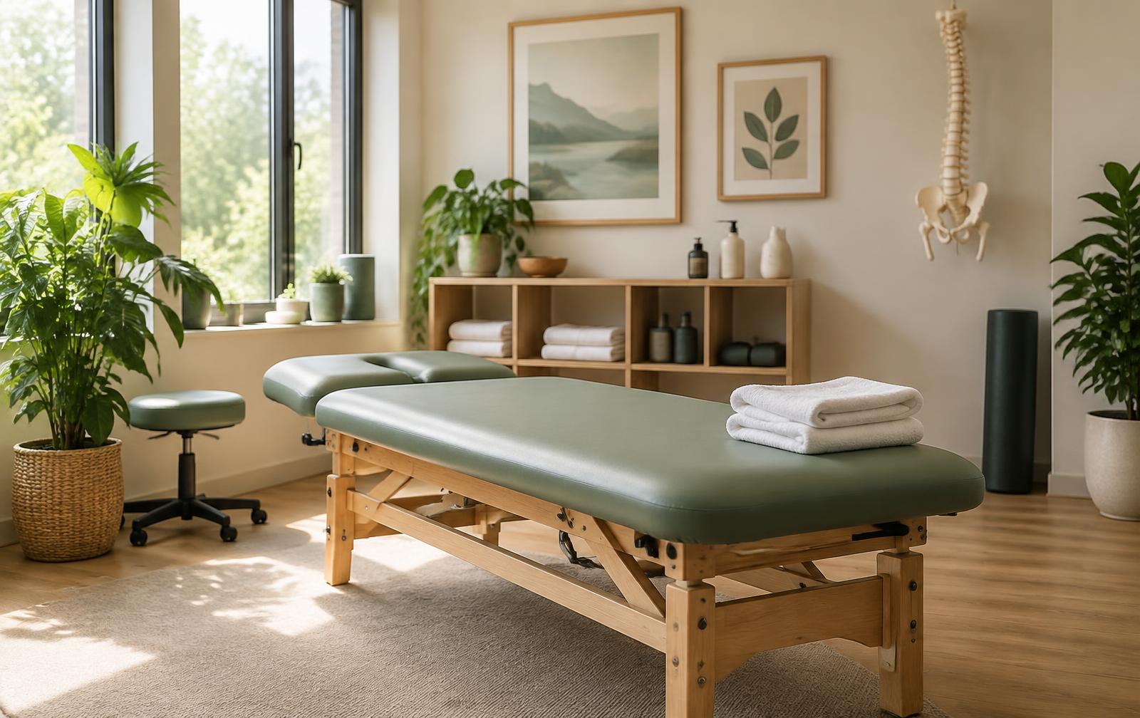 Treatment room at Back on Track Physical Therapy and Wellness Center in Buffalo Grove